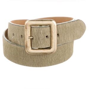 Streets Ahead Zayn Olive Sage Hair Italian Leather Belt